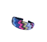 Missoni Knitted Headband, Strick-Haarreif, Zickzack-Pink-Lila
