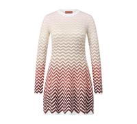 Missoni - Midikleid mit Chevron-Muster - Größe 42 - weiß