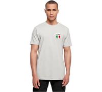Mister Tee Azurro Italia Crest Tee lightasphalt, 5XL