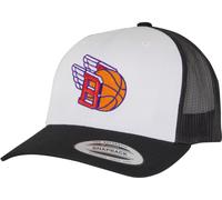 Mister Tee Basketball Fly Retro Trucker Colored Front MT3899 Blk/Wht/Blk