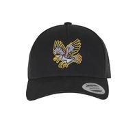 Mister Tee Trucker Cap Bravery Eagle – 5-Panel Retro – Schwarz, Einheitsgröße