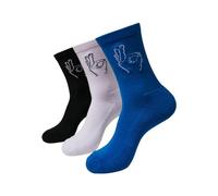 Mister Tee Unisex Salty Socks 3-Pack 35-38 black/white/blue