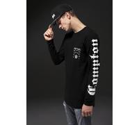 Mister Tee Compton Pocket Bandana Longsleeve MT328 Black-XS
