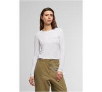 Miss Tee Bow Oneliner Langarm-t-shirt XS White