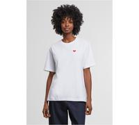 Mister Tee Damen Heart Shape EMB Tee MST261 White-XS