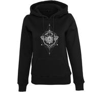 Mister Tee Ladies Moth Hoody in Gr. XS in Schwarz