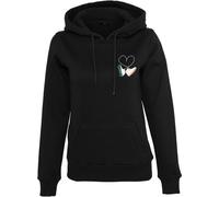 Mister Tee Damen Ladies Kicks Love Emb Hoody Black-M