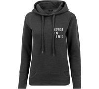 Mister Tee Damen Ladies Never On Time Hoody Charcoal-S