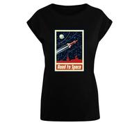 Mister Tee Female Shirt Ladies Road To Space Box Tee Black-S