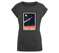 Mister Tee Female Shirt Ladies Road To Space Box Tee Black-S