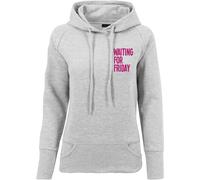 Mister Tee Damen Ladies Waiting For Friday Hoody Grey-XS