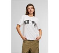 Mister Tee Damen New York City Wording Tee MST244 White-S