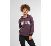 Mister Tee Damen New York Ladies Fluffy Hoody MST239 Plumpurple-M
