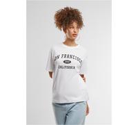 Mister Tee Damen San Francisco City Wording Tee MST243 White-M