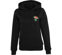 Mister Tee Damen Sweatshirt Ladies Rose Hoody Black-M