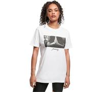 Mister Tee Damen T-Shirt Ladies Pray Tee, Print T-Shirt für Frauen, Graphic T-Shirt, Streetwear, White, 5XL