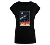Mister Tee Damen Ladies Road to Space Box Tee Black, M
