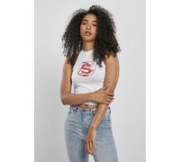 Mister Tee Damen Tanktop Ladies Dragon Turtleneck Short Top White-4XL