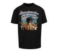 Mister Tee Upscale Unisex T-Shirt Days Before Summer Oversize Tee, T-Shirt mit Aufdruck, Oversized Fit, Baumwolle, Black, XL