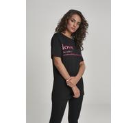 Mister Tee Female Shirt Ladies Love Definition Tee Black-XS