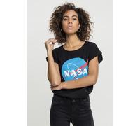 Mister Tee Female Shirt Ladies NASA Insignia Tee Black-XXL