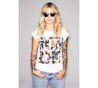 Mister Tee Female Shirt Ladies RUN DMC Floral Tee White-XS