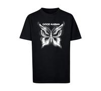 Mister Tee Men's MTK291-Good Karma Butterfly Tee T-Shirt, Black, 134/140