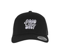 Mister Tee Good Vibes Only 5-Panel Retro Trucker Cap Black, one Size