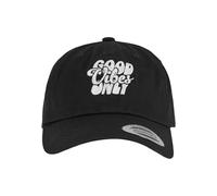 Mister Tee Good Vibes Only Low Profile Cotton Twill one size black