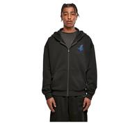 Sweatjacke MISTERTEE "MisterTee Herren Grid Head Butterfly Oversize Hoody" Gr. L, schwarz (black) Herren Sweatjacken (35590950-L) black