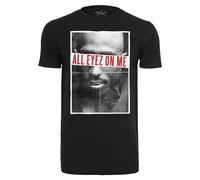 Mister Tee Herren T-Shirt '2Pac All Eyez On Me' weiß / schwarz / rot, Größe 4XL, 3518522 Weiß / Schwarz / Rot 4XL