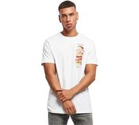 Mister Tee T-Shirt A Burger Tee Herren Weiß Größe 4XL