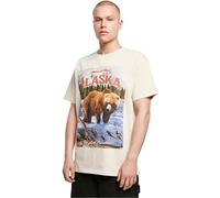 Mister Tee T-Shirt Alaska Vintage Oversize Beige Größe XS