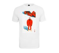 Mister Tee Herren All Red Tee T-Shirt, White, XS