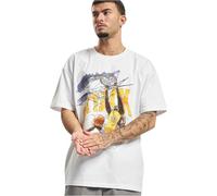 Mister Tee Herren T-Shirt Upscale Attack Player Oversize Kurzarm Weiß Größe 2XL
