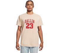 Mister Tee Herren Ballin 23 Tee Sand, L