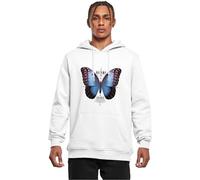 Mister Tee Herren Become The Change Butterfly Hoody S White