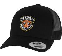Mister Tee Herren Cap Detroit Tiger Head Patch 5-Panel Retro Trucker Cap, Herren Kappe mit Front-Stickerei und Snapback-Verschluss, Einheitsgröße