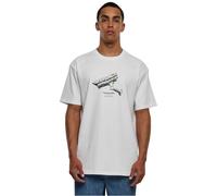 Mister Tee Herren CCTV Oversize T-Shirt - Lockerer Fit, Urban Print mit Überwachungskamera, Statement Streetwear aus Heavy Cotton, White, 3XL