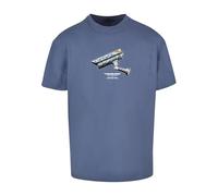 Mister Tee T-Shirt CCTV Oversize – Kurzarm, Lockerer Fit, Heavy Cotton, Vintage Blue, M