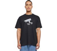 Mister Tee Herren CCTV Oversize Tee M Black