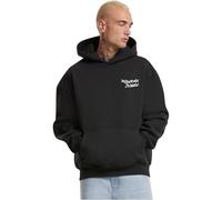 Mister Tee Herren Classic Drive Ultra Heavy Oversized Hoody - Weiter Streetwear Kapuzenpullover mit Car-Print, Frontlogo & großem Rückenmotiv, Schwarz, 5XL