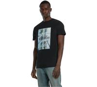 Mister Tee T-Shirt Compton Palms Herren Kurzarm Schwarz Größe M