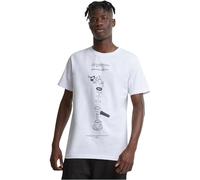 Mister Tee Herren T-Shirt Depresso 100% Baumwolle Rundhals Weiß Größe 4XL
