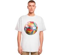 Mister Tee Herren Football's Coming Home Europe Tour Oversize Tee White, 4XL