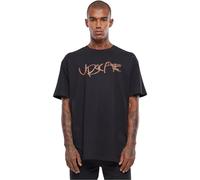 Mister Tee Herren T-Shirt Giza Oversize mit Statement-Print Schwarz Größe S