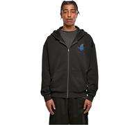 Sweatjacke MISTERTEE "MisterTee Herren Grid Head Butterfly Oversize Hoody" Gr. L, schwarz (black) Herren Sweatjacken (35590950-L) black