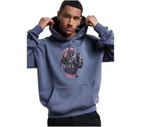 Mister Tee Herren Kapuzenpullover Flying High Heavy Oversize Hoody vintageblue 3XL