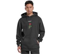 Sweater MISTERTEE "Herren Lost Youth Rose Hoody" Gr. S, grau (charcoal) Herren Sweatshirts (52621857-S)