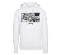 Hoodie MISTERTEE "MisterTee Herren Pray 2.0 Hoody", Herren, Gr. XL, weiß, 65% Baumwolle, 35% Polyester, unifarben, Sweatshirts Hoodie (36908325-XL) weiß